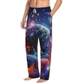 thumbnail image 6 of Gukieu Outer Space Floating Numbers And Letters Print Men's Home Trousers, Elastic Drawstring Home Pajamas Clothing Suitable for Adult Men-XX-Large, 6 of 6