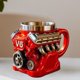thumbnail image 2 of Taza de café con motor de resina, taza de café mecánica, taza de bebida Steampunk 3D coleccionable para entusiastas de los automóviles., 2 of 7