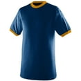 thumbnail image 2 of Ringer T-Shirt 3Xl Navy/Gold, 2 of 2