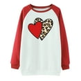 thumbnail image 4 of WXLWZYWL Trendy Sweatshirts For Women 2023 Women Long Sleeves Casual Valentine'S Day Printing Round Neck Sweatshirt Crewneck Pullover Tunic Tops, 4 of 5