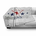 thumbnail image 3 of Texas Star Soft Flannel Fleece Throw Blanket, San Antonio Dallas Houston Austin Map with Stars Pattern USA, Cozy Plush for Indoor and Outdoor Use, 50" x 70", Vermilion Pale Grey, by Ambesonne, 3 of 6
