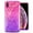 Purple, variant on Apple iPhone XS Max Sparkling Glitter Liquid Floating Hearts Stars With Diamonds Case Cover Pink Purple