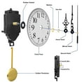 thumbnail image 4 of Repair Quartz Mechanism Wall Clock Music Box Movement Chime DIY Hand Tool Parts, 4 of 11