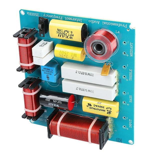 3-Way Speaker Crossover Network - 300W Audio Frequency Divider for