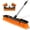 Orange, variant on Nicecastle Push Broom Brush for Floor Cleaning with 60” Long Handle and Stiff Bristles,Adjustable brush head length, Heavy Duty Broom for Courtyard Garage,shop,outdoor broom(Orange)