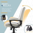 thumbnail image 6 of Click365 Classic Comfort Executive Office Chair Bonded Leather Gray, 6 of 9
