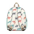 thumbnail image 3 of Lightweight Wild Horse and Unicorn Print Backpack, Small Travel Bag with Rainbow and Flower Designs for Horse Lovers, 3 of 6