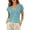 Sky Blue, variant on Womens Cap Sleeve Crop Tops Cotton V Neck T Shirt Boxy Loose Fit Short Sleeves Tee Summer Fashion Clothes 2026