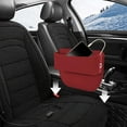 thumbnail image 6 of 11.8x2x7.9in 2025 Upgraded Car Seat Storage Box - Leather Universal Organizer with Anti-Slip Elastic Sponge, Car Seat Gap Filler for SUV/Truck(Red), 6 of 7