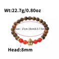 thumbnail image 2 of RSAMD Fashion Women 8MM White Turquoise Lava Beads Buddha Head Men Charm Bracelets-523-1-K, 2 of 2