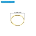 thumbnail image 2 of Uxcell 12mm/0.5" OD Chandelier Split Rings Split Circular Ring Clips Golden 400 Pack, 2 of 6