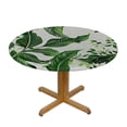 thumbnail image 3 of Acheng Tropical Dense Jungle Palm Leaves Waist Round Tablecloth 46-50, 3 of 8