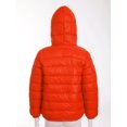 thumbnail image 3 of JanJean Boys Girls Warm Winter Coat Kids Packable Down Water-Resistant Packable Hooded Puffer Jacket Orange 150, 3 of 6