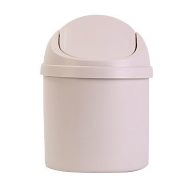 Petite poubelle de 16 litres avec couvercle et poignée poubelle en  plastique pour chambre à coucher / poubelle alimentaire étroite / de