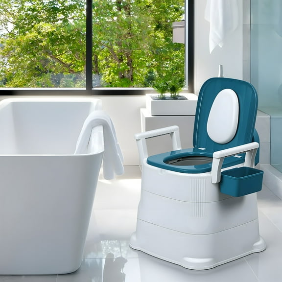 Andvari Portable Toilet, Detachable, Elderly For adults, with armrest, mobile.