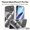 Black, variant on for iPhone 17 Pro Max Case with Adjustable Magnetic Ring Kickstand, Plating Frame + Clear Back, Shock-Absorbent PC Metal Protective Cover, Wireless Charging Compatible, for iPhone 17 Pro Max, Black