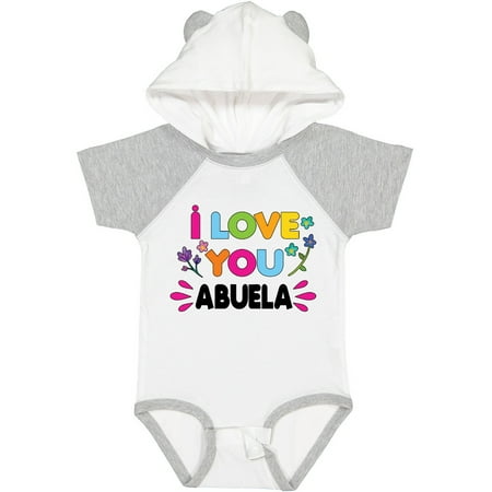 

Inktastic I Love You Abuela with Flowers Gift Baby Girl Bodysuit