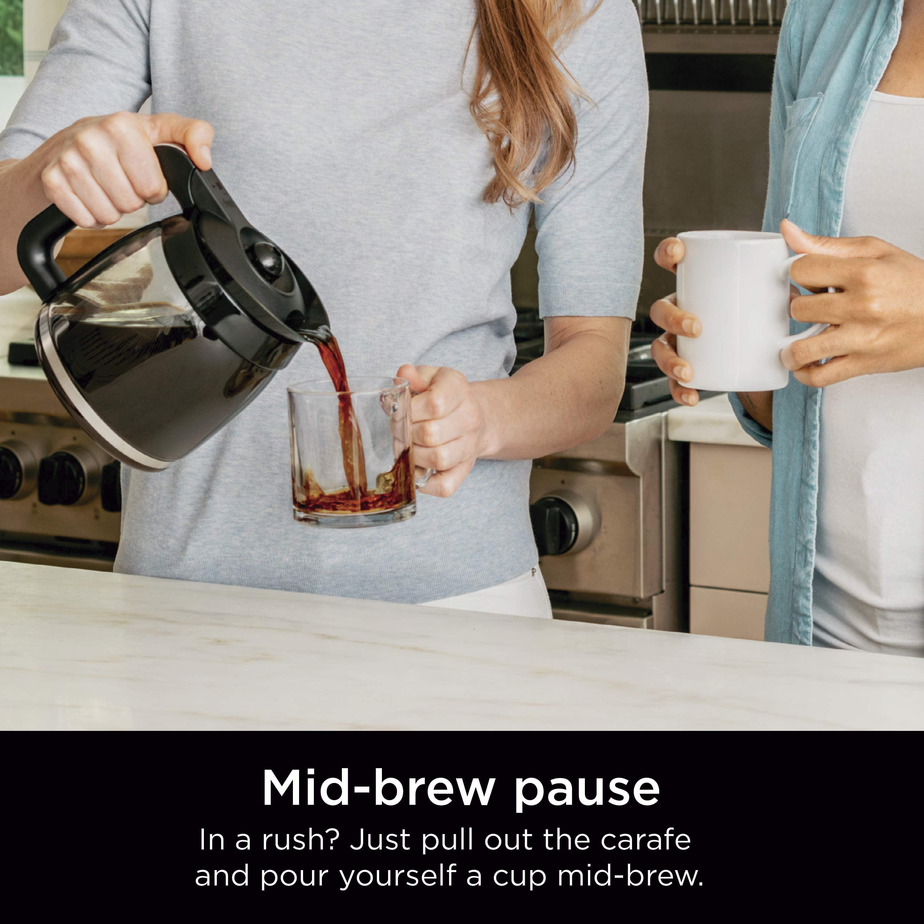 Ninja® 12-Cup Programmable Coffee Maker, Glass Carafe, Stainless Steel, CE250