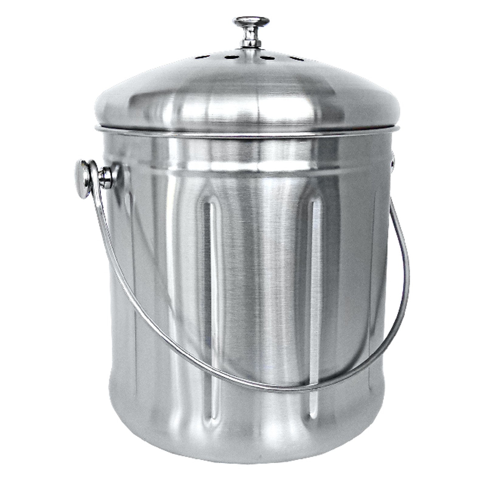 Natural Home Brands Stainless Steel 1.8 Gallon Compost Bin by Merge Consumer Products