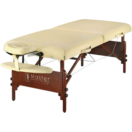 Master Massage 30" Del Ray Professional Portable Massage Table Package, Cream
