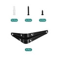 thumbnail image 3 of Uxcell Metal L Brackets Iron Floating Shelf Brackets Wall Angle Bracket Corner Brace 4 Set Black 4 x 3 inch, 3 of 7