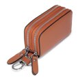 thumbnail image 2 of Double-layer Car Key Bag Men's Genuine Leather Cowhide Large Capacity Simple Storage Home Lock Key Bag Women's Universal, 2 of 6
