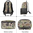 thumbnail image 5 of Yspwyqan Duck Camo Bow School Backpack for Kids Teens, 17 Inch Lightweight Large Capacity with Side Pockets, Double Zipper Fits 15.6 Laptop Bookbag for Elementary Middle High School, 5 of 7