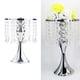 thumbnail image 3 of Candelabro decorativo, soporte para velas de pilar, mesa de café, centros de mesa para B-H 26cm-plata, 3 of 9