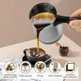 thumbnail image 3 of PEACNNG Turkish Coffee Maker Stainless Steel Turkish Coffee Pot with Foldable Handle 500ml Large Capacity Electric Turkish Coffee Maker for Home Traveling, 3 of 11