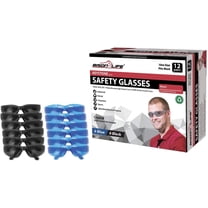 Bison Life Keystone Full Color Blue and Black Safety Glasses For Men/Women (Pack of 12)