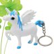 thumbnail image 2 of FELTECHELECTR Llavero de unicornio con luz LED y sonido, colgante para bolso, decoración para coche, recuerdos de fiesta (azul), 2 of 6