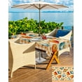 thumbnail image 5 of nqOlkjepod Fall Orange Blue Pumpkins Outdoor Tablecloth with Umbrella Hole & Zipper, Orange Plaid Thanksgiving Rectangle Table Cover 52x70 Inch, Dining Waterproof Table Cloth Protector for Patio, 5 of 7