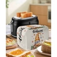 thumbnail image 4 of Hello Fall Toaster Cover 2 Slice, Small Kitchen Appliance Covers, Thanksgiving Gnomes Botanical Turkey Toaster Oven Cover with Loop, Bread Machine Cover Polyester Dust Cover Protection, 4 of 4