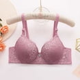 thumbnail image 3 of Gytharion Women's Plus Size Bras Lace Push-up Underwire Bras Breathable Comfortable Underwear Everyday Bras,36B-46B, 3 of 5