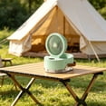 thumbnail image 4 of Portable Misting Fan with Humidifier, Rechargeable Foldable Cooling Fan with Water Spray, Dual Nozzle Design, USB Rechargeable, Adjustable Tilt, Outdoor, Multi-Function Air Circulator Fan(Green), 4 of 6