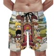 thumbnail image 5 of The Loud House Men's Swim Trunks Board Shorts Drawstring Elastic Waist Quick Dry Swimsuits Beach Shorts with Pockets XL, 5 of 8