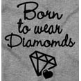 thumbnail image 2 of Born To Wear Diamonds Cute Cursive Youth T Shirt Tee Girls Infant Toddler Brisco Brands 12M, 2 of 5
