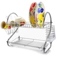 thumbnail image 2 of MegaChef Chrome 2-Tier Storage Dish Rack, 2 of 4
