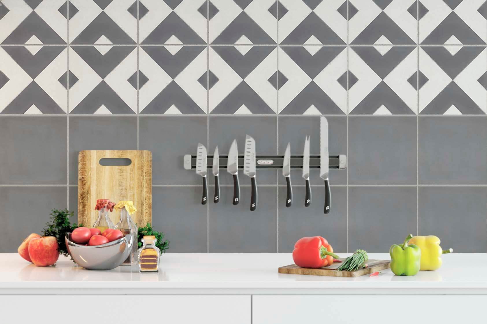 Remy 8-in x 8-in Pattern Field Tile in Frame 5.28sf per box
