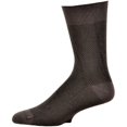 thumbnail image 3 of Sierra Socks Men's Rayon from Bamboo Herringbone Dress Casual Crew Socks Assorted (Shoe Size: 6-12, Navy/Brown/Black)), 3 of 5