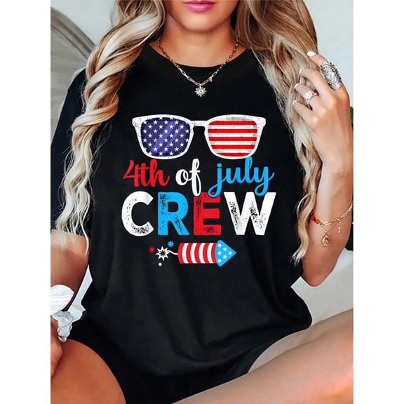4th of July Crew Matching Family Outfits Men Women T-Shirt