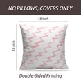 thumbnail image 2 of LALILO Throw Pillow Covers Pink Watercolor Line Zigzag Art Cushion Cover 18" x 18", 1148 Pack, 2 of 6