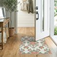 thumbnail image 2 of ODIKA Romantic Scroll Border Flower Trellis Bouquet Petal Vintage Girly Refined Stain Resistant Thin Throw for Entryway, Kitchen, Laundry Room, 2 of 7