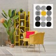 thumbnail image 4 of Stupell Industries Modern Patterned Circles Yellow Accent Canvas Art, 36 x 48, by Lisa Nohren, 4 of 8