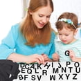 thumbnail image 5 of 52 Pieces Black Felt Alphabet Letter Stickers Self-Adhesive Soft Felt Cloth 26 Letters A-Z Sticker for Classroom Handicraft Learning Art Projects Party Decoration, 5 of 8