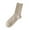 Khaki, variant on Womens Embossed Diamond Pattern Solid Color Socks Soft Stretchy Breathable Casual Basic Crew Style
