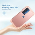 thumbnail image 2 of For Motorola Moto Edge 2021, Slim Dual Layer 3 in 1 Heavy Duty Protection Hybrid Hard PC Soft Silicone Rugged Bumper Anti Slip Full-Body Protective Cases For Motorola Moto Edge 2021, Rosegold, 2 of 7