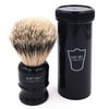 Parker Safety Razor 100% Silvertip Unisex Travel Shave Brush - Black Handle