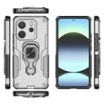 thumbnail image 3 of For Xiaomi Redmi Note 14 4G (164.84mm) Case Rotatable Ring Kickstand PC + TPU Shockproof Phone Cover, 3 of 5
