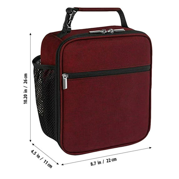 Vikakiooze 2022 Durable Insulated Lunch Box Tote Reusable Thick Business Cooler Lunch Bag Wine for Back-to School Fall savings